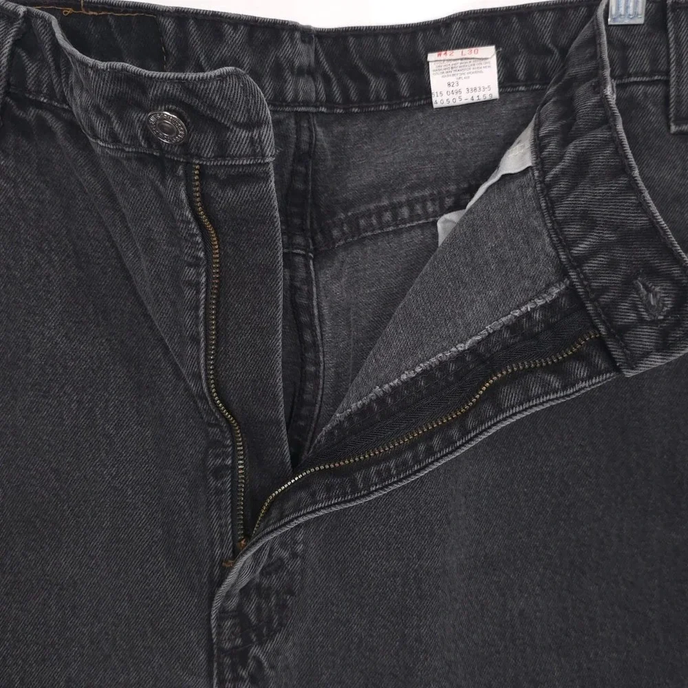 Levi's Vintage Orange Tab‎ 505 Jeans 40x30 Black USA MADE Regular Fit Straight